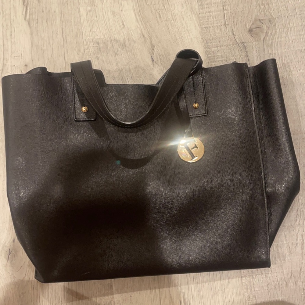 Furla black shoulder bag